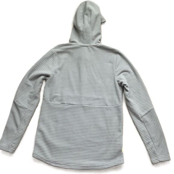 Xersion Grey Half-Zip Ribbed Texture Lightweight Breathable Hoodie Size Small - Picture 9 of 10